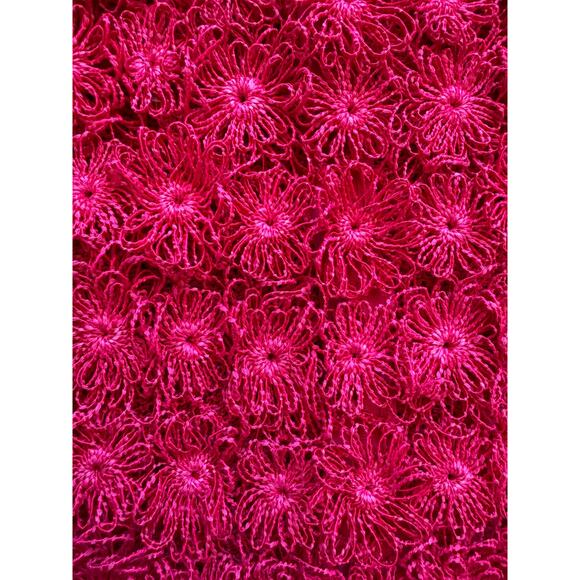 Magda Butrym Pink Crochet Flower Mini Shift Dress - Picture 12 of 16